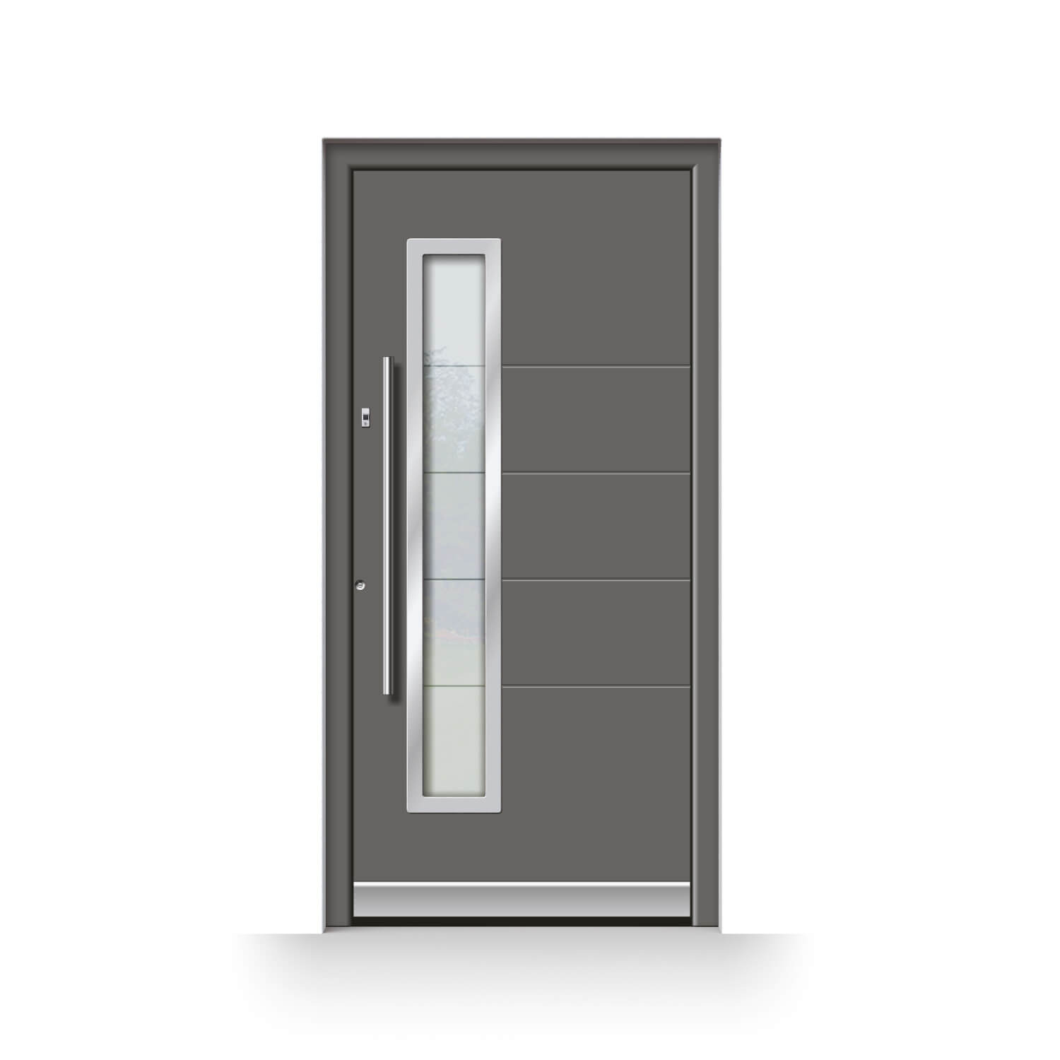 Puerta de entrada Logroño en gris