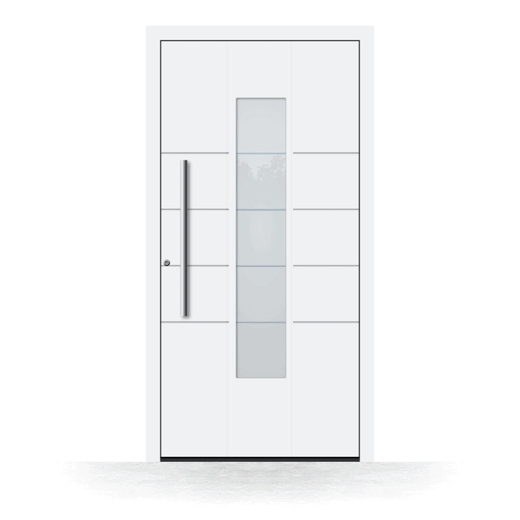 Puerta de entrada modelo Málaga en blanco