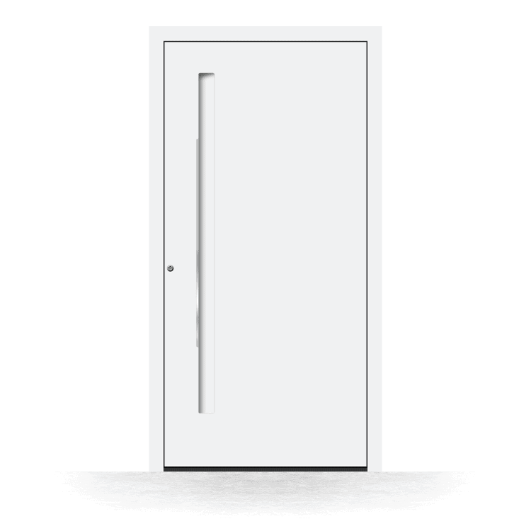 Puerta de entrada modelo Gijón en blanco