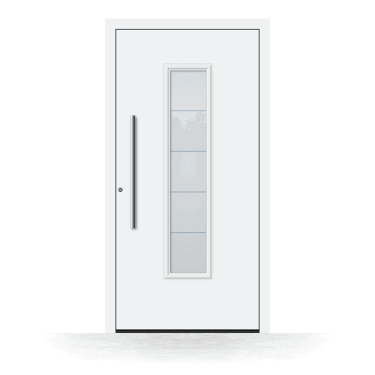 Puerta de entrada modelo Valladolid en blanco