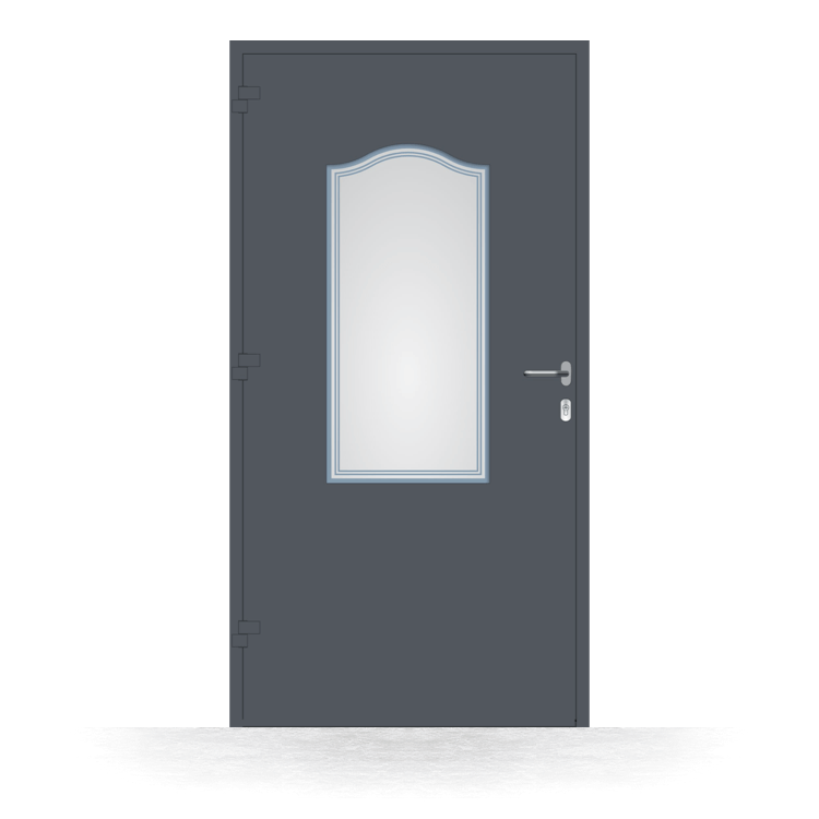 Puerta de entrada de aluminio Sabadell