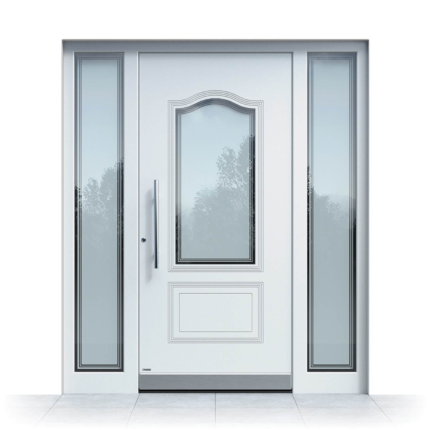 Puerta de entrada modelo Sabadell en blanco