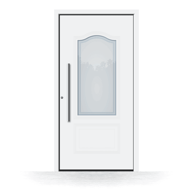 Puerta de entrada modelo Sabadell en blanco