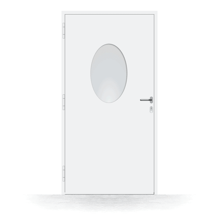 Modelo de puerta de entrada Tarragona en blanco desde el interior