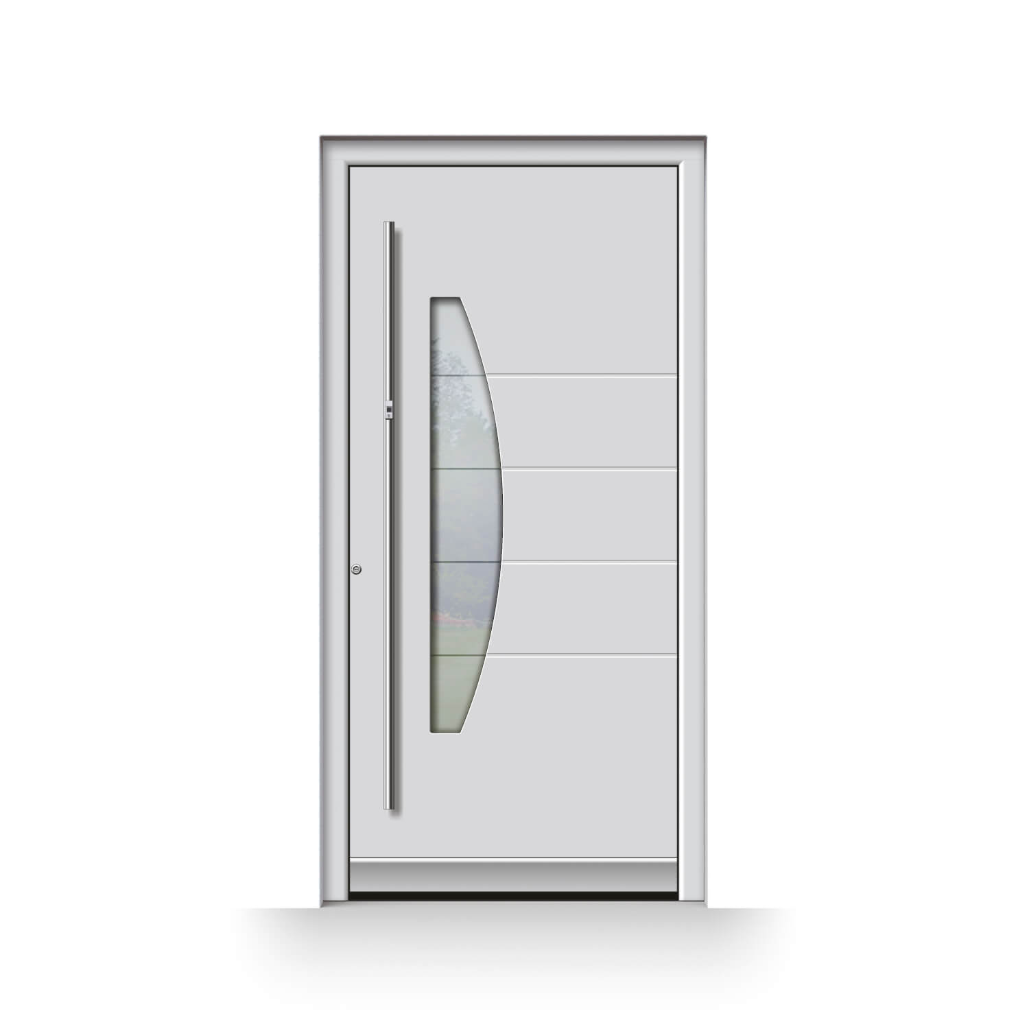 Puerta de entrada modelo Tarrasa en gris claro