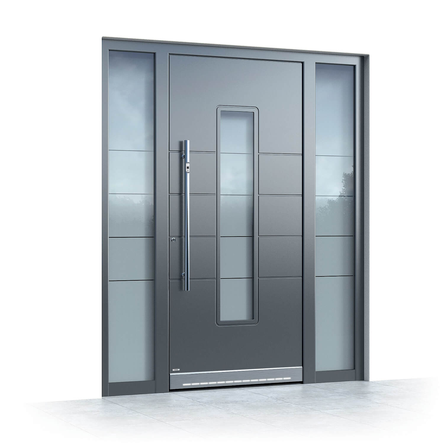 Puerta de entrada modelo Vitoria en antracita