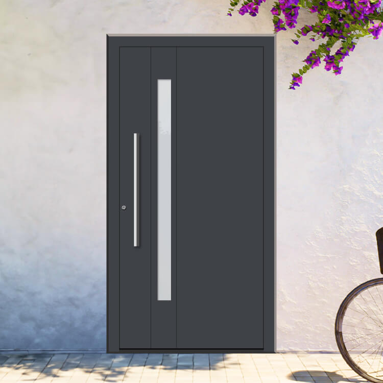 Puerta de entrada casa aluminio