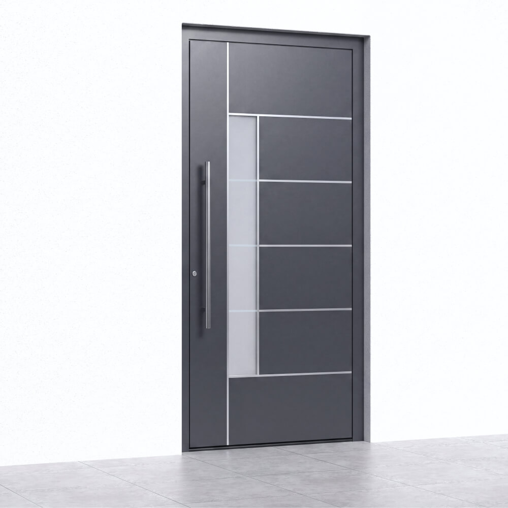 Instalación de la puerta de entrada Schüco Cáceres
