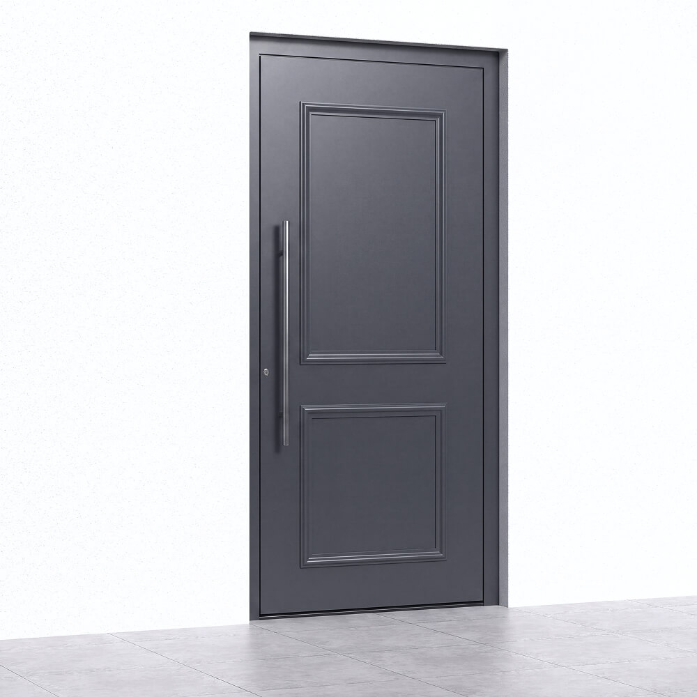 Instalación de la puerta de entrada Schüco Calatayud