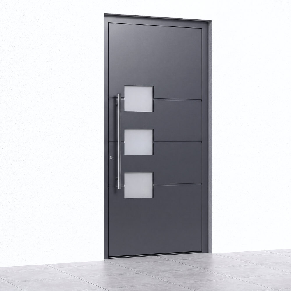 Instalación de la puerta de entrada Schüco Palencia