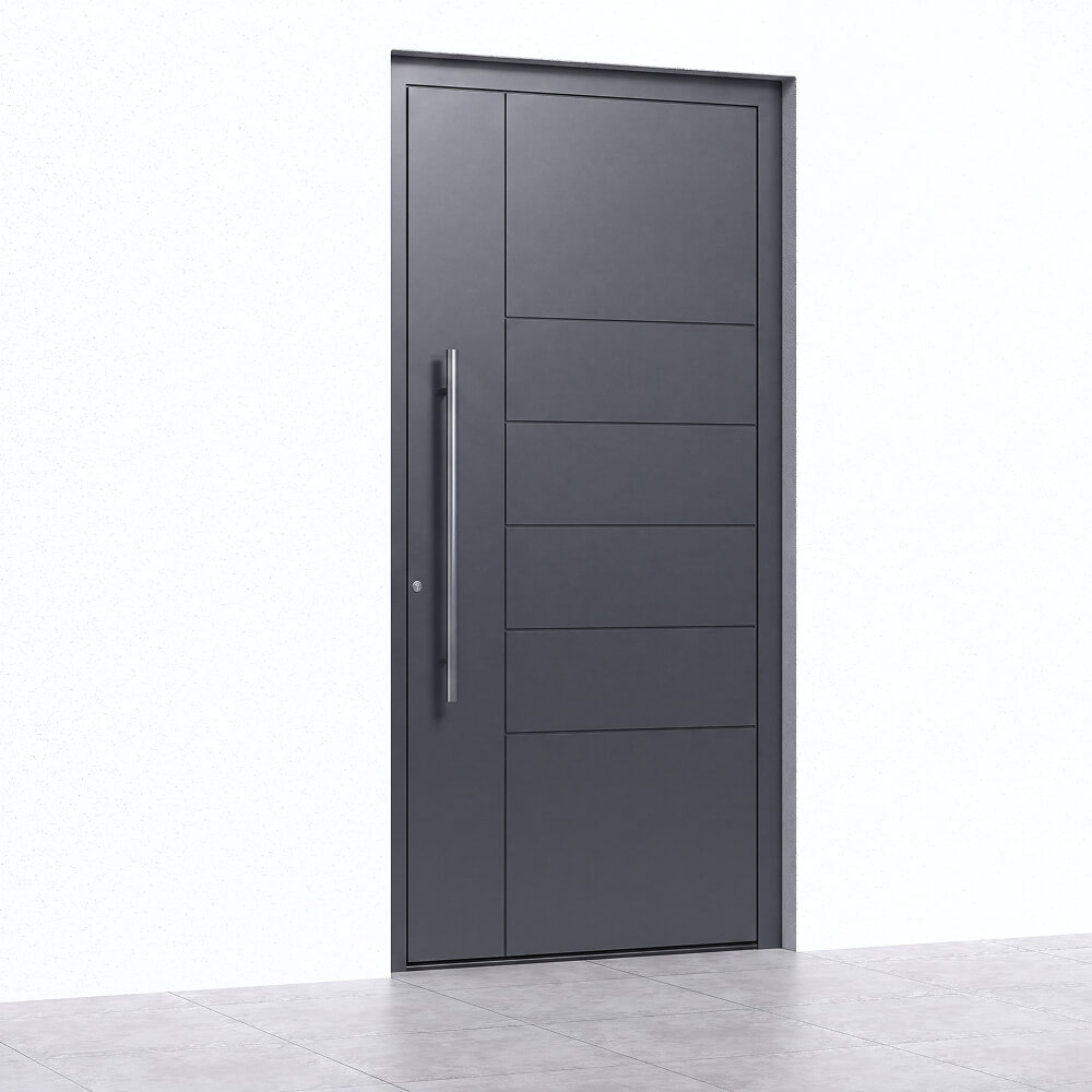 Instalación de la puerta de entrada Schüco Pontevedra
