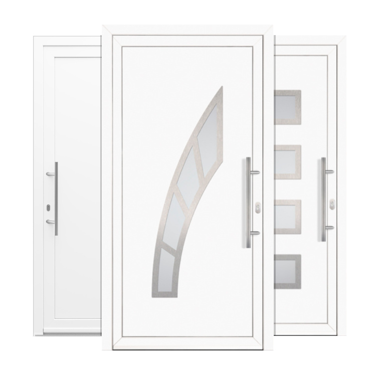 Puerta entrada de pvc clásica
