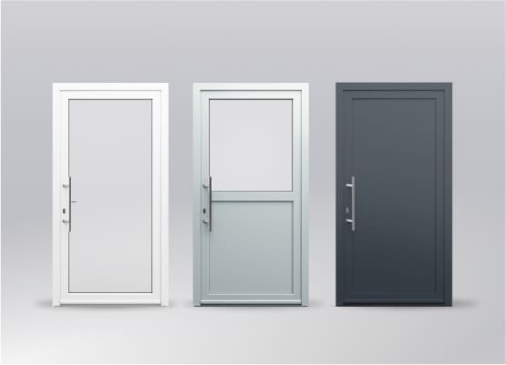 Opciones de colores para puertas de entrada de PVC