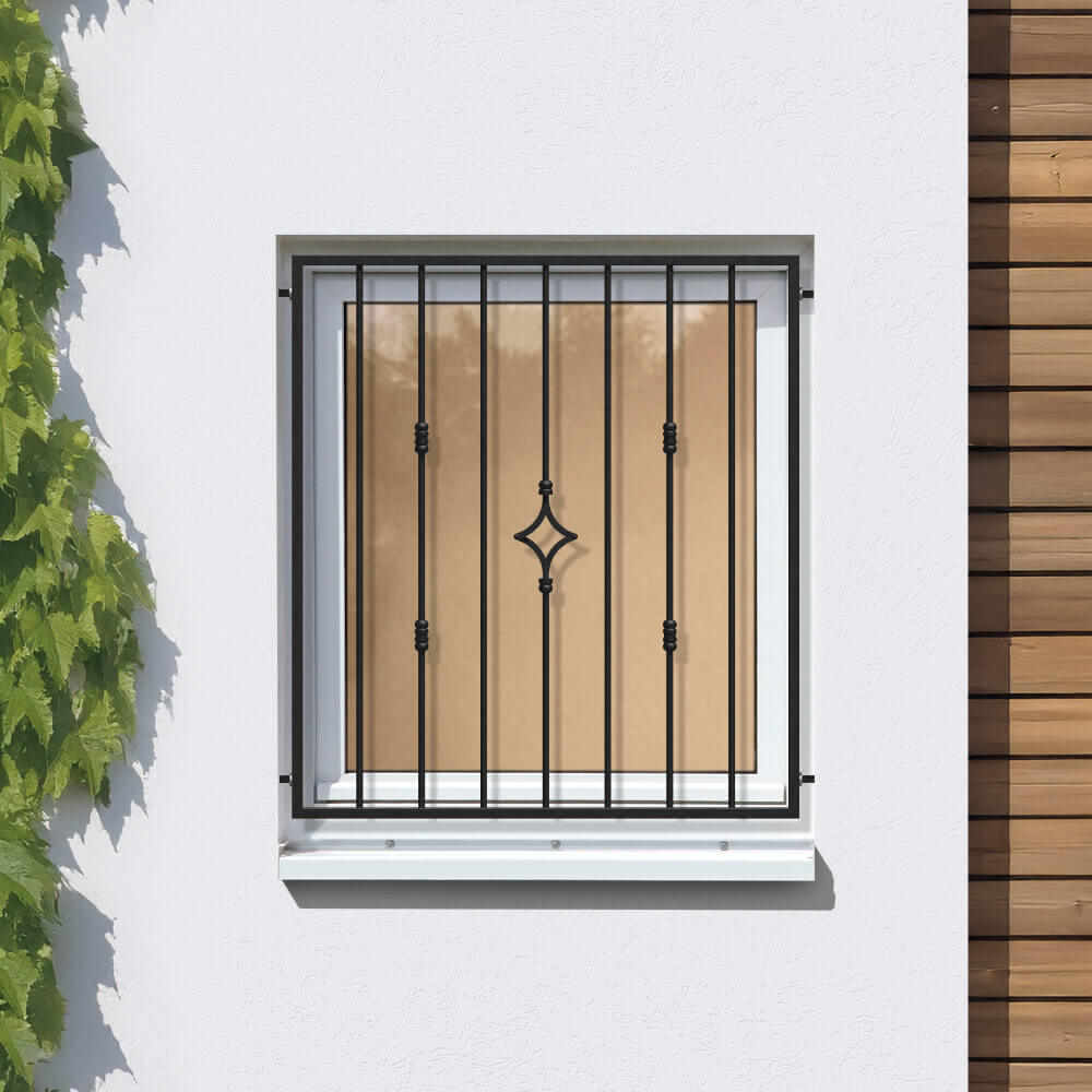 Reja para ventana Sevilla color negro