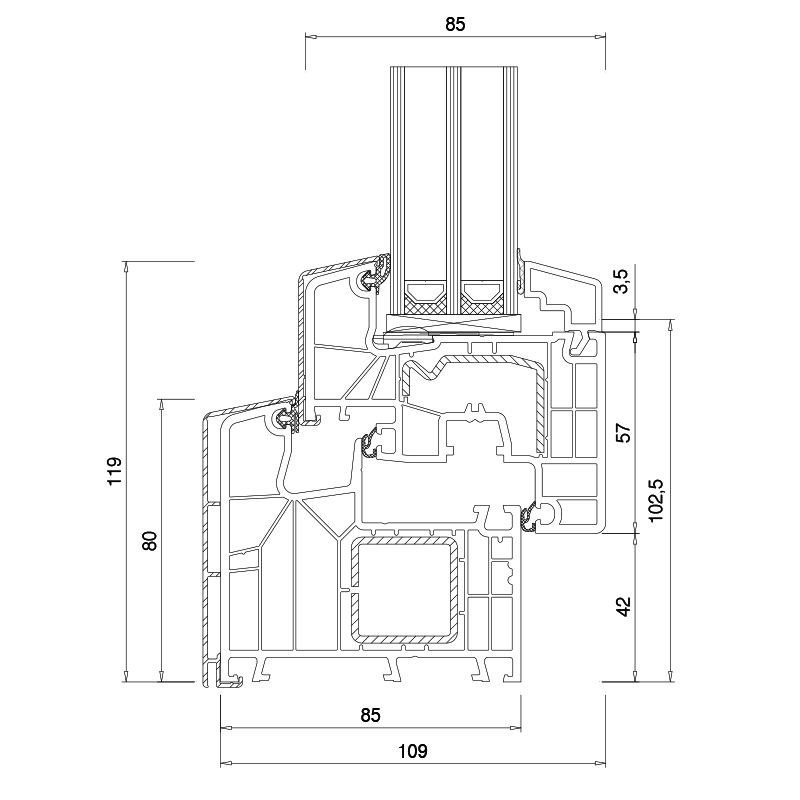 TwinSet 8000 - profile section