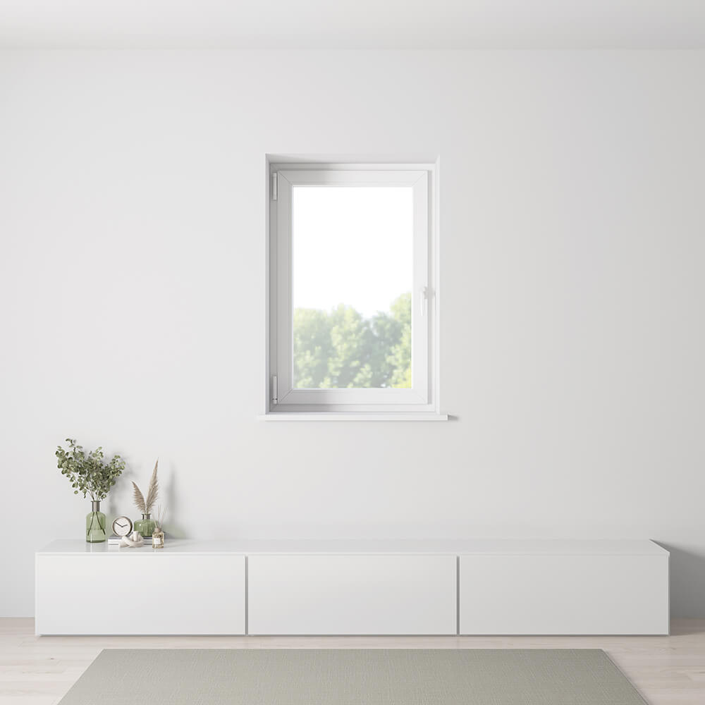 Ventana blanca interior