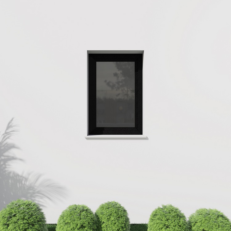 Ventana negra exterior