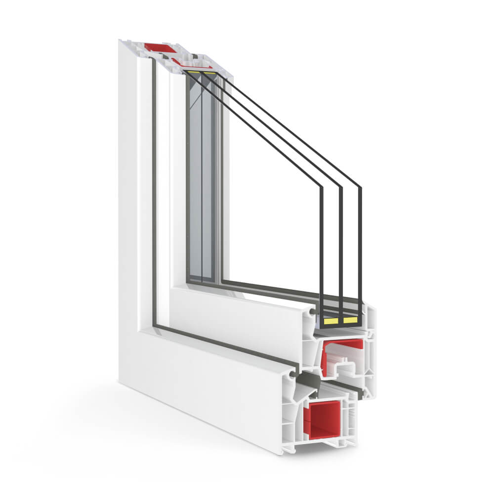 Perfil angular Veka Softline 76