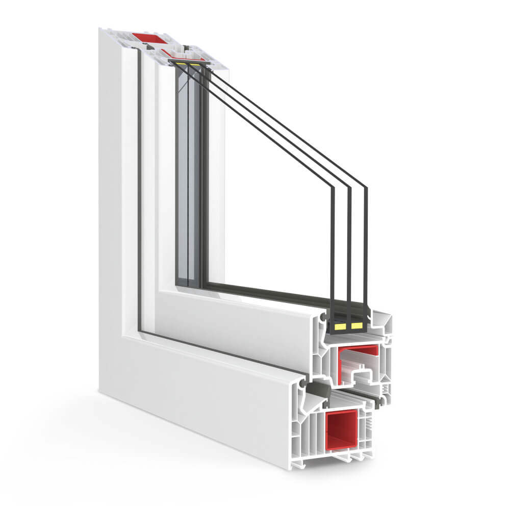 Perfil angular Veka Softline 82