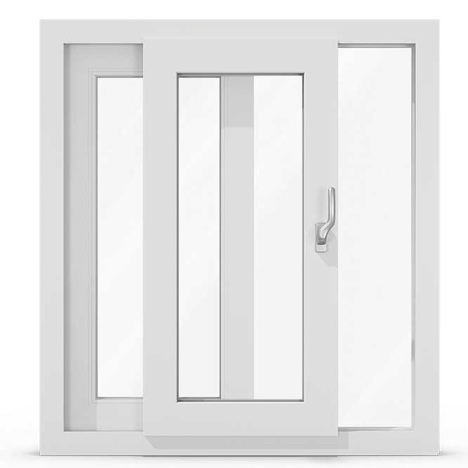 Ventana corredera de PVC 110 x 120 cm