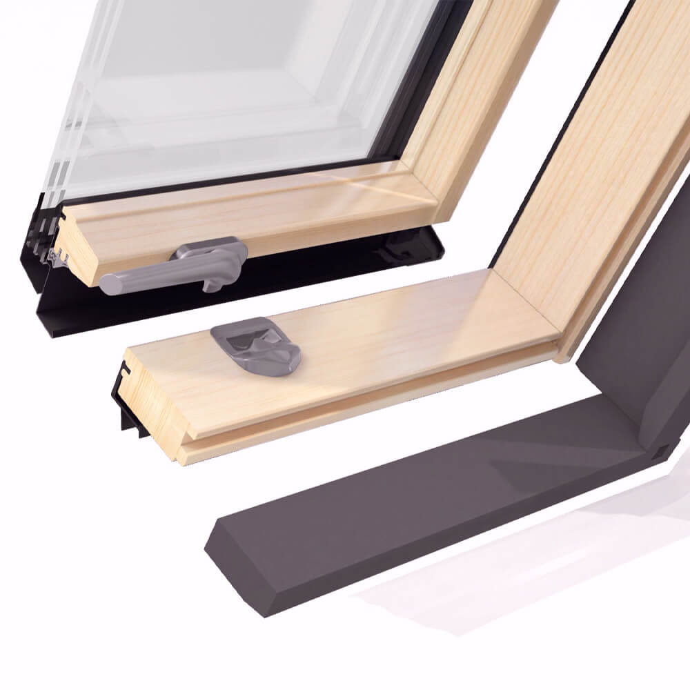 Perfil de madera Ropal R4/7 Plus con marco aislante