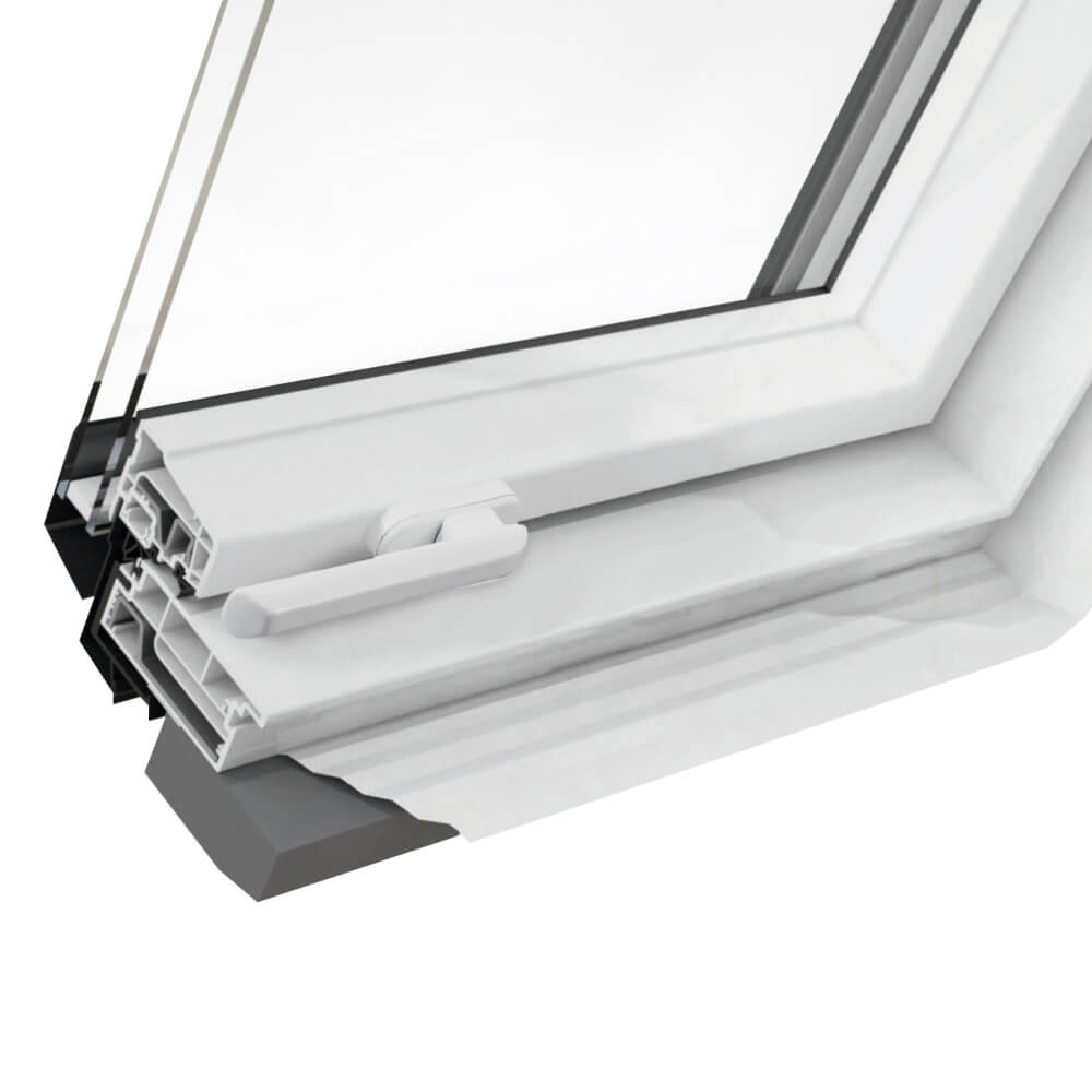 Ventana de techo Ropal R4/7 Plus perfil de PVC