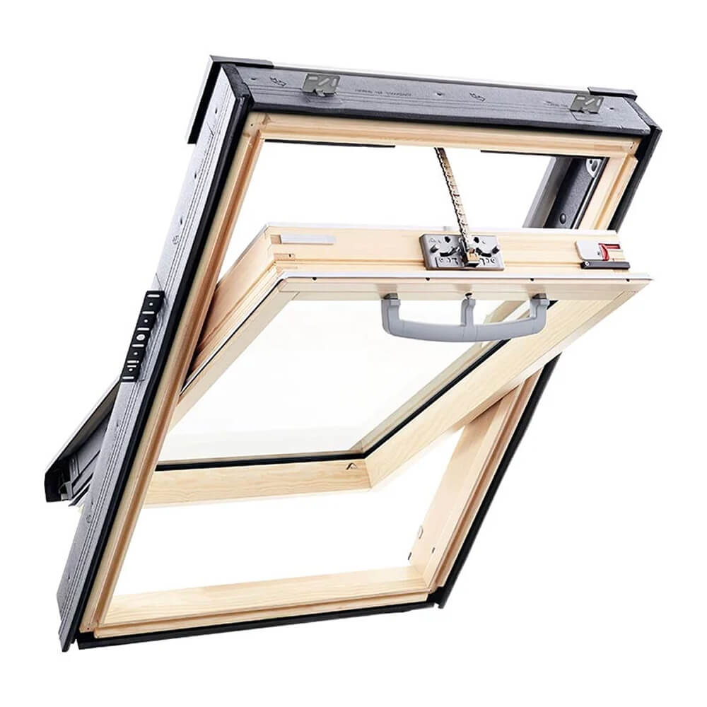 Roto Q4 de madera apertura eléctrica