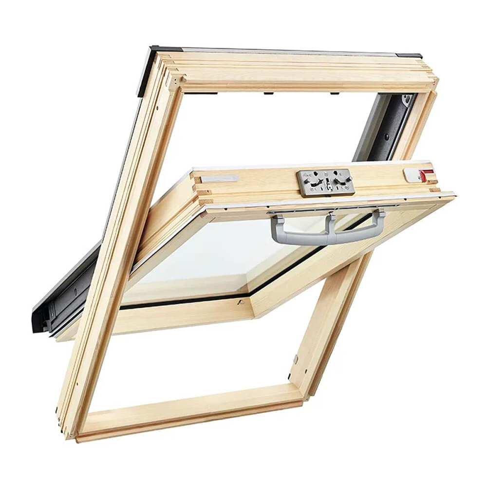 Roto Q4 de madera hoja batiente manual