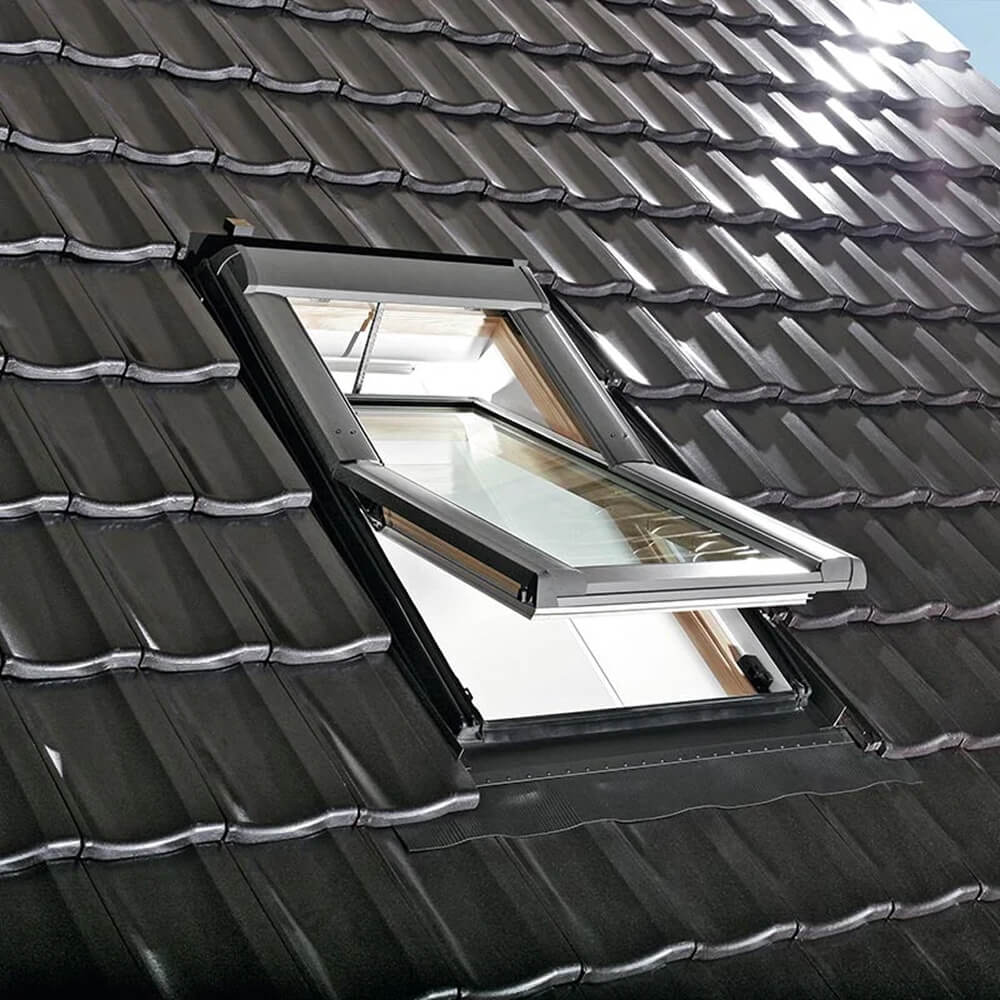 Roto R6 de madera instalación en el tejado