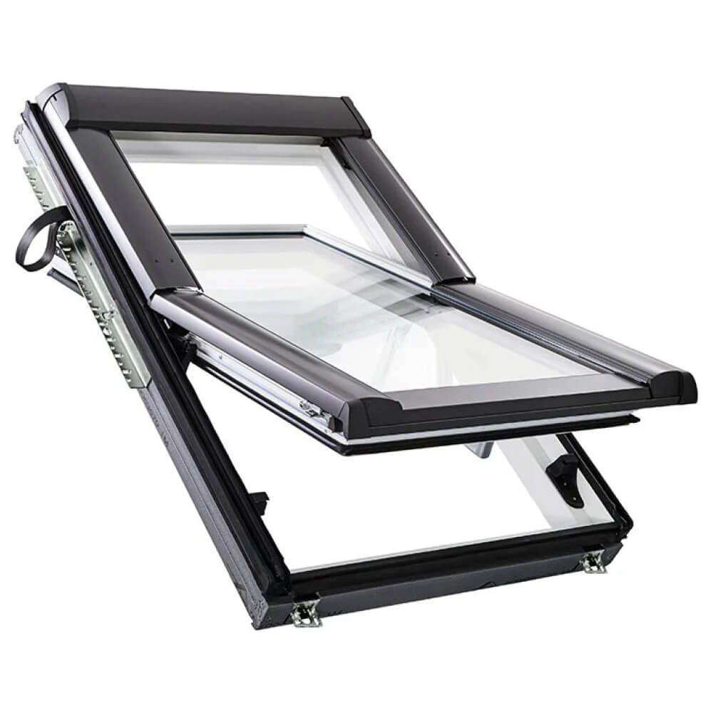 Vista exterior de la ventana Roto R6 de PVC