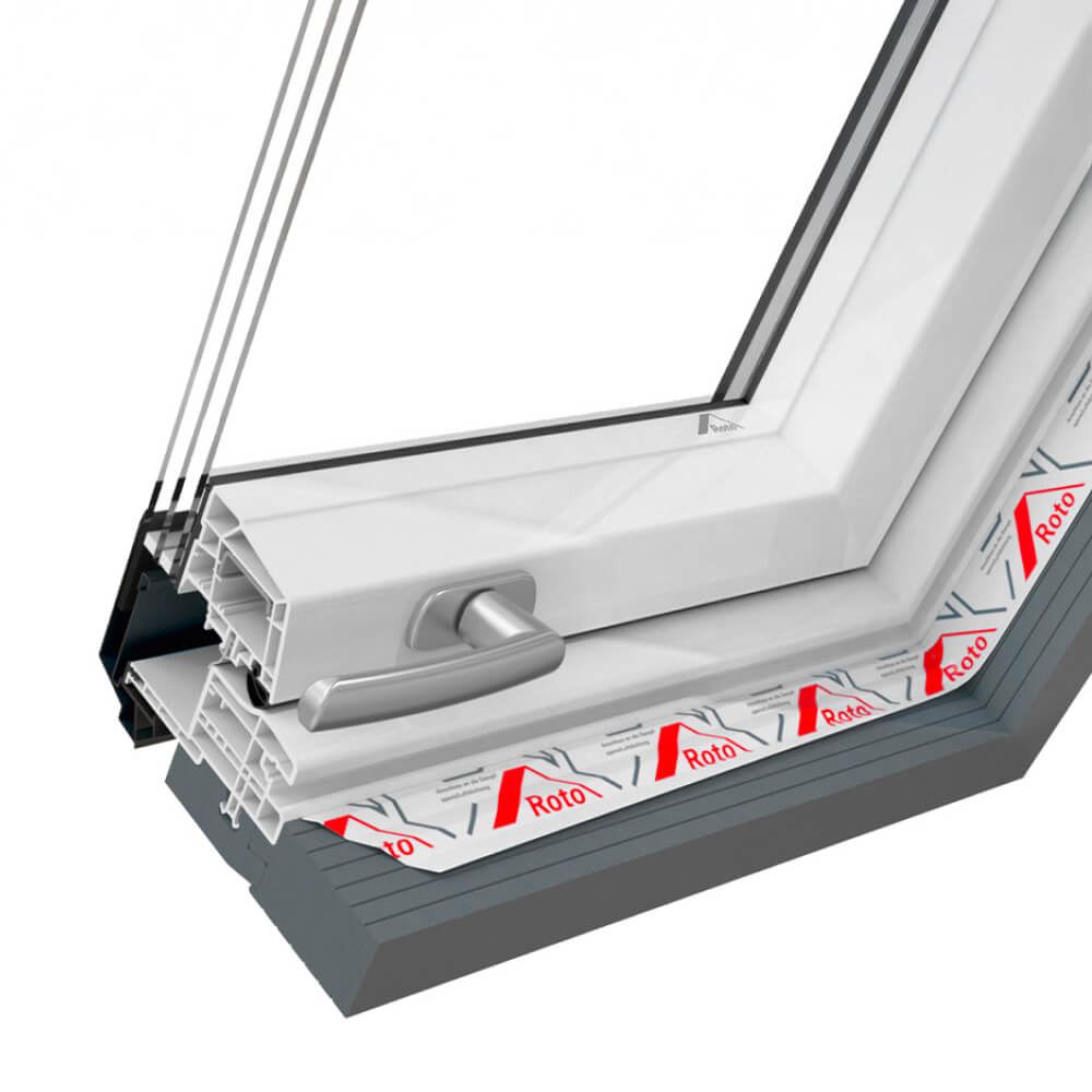 Ventana de techo Roto R6 perfil de PVC