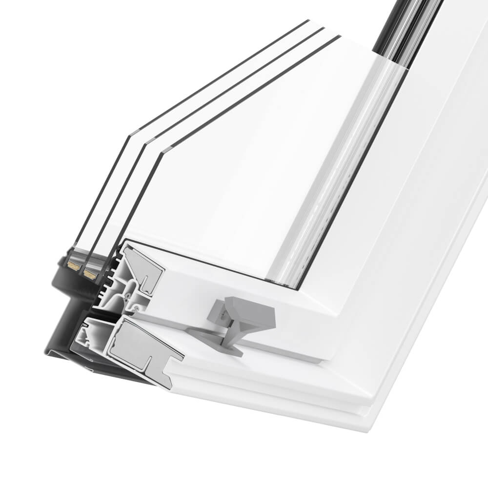 Ventana de techo RoofLITE+ Solid PVC perfil