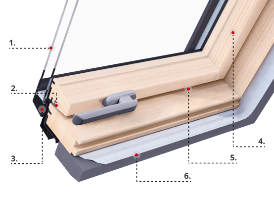 Perfil Ropal R4/7 Plus madera Perfil Ropal R4/7 Plus madera