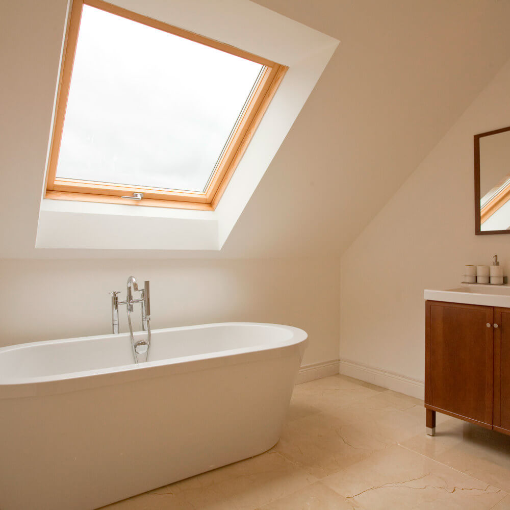 Ventana de techo madera