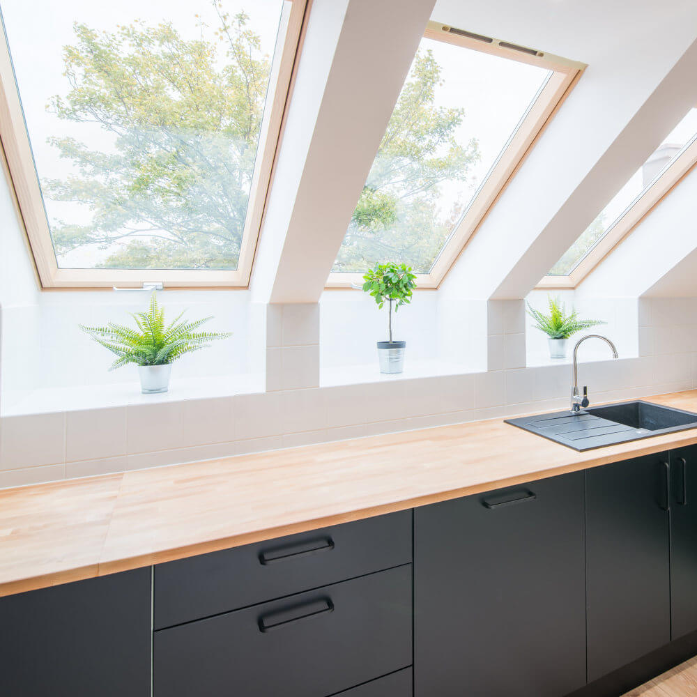 Ventana de techo de madera Rooflite