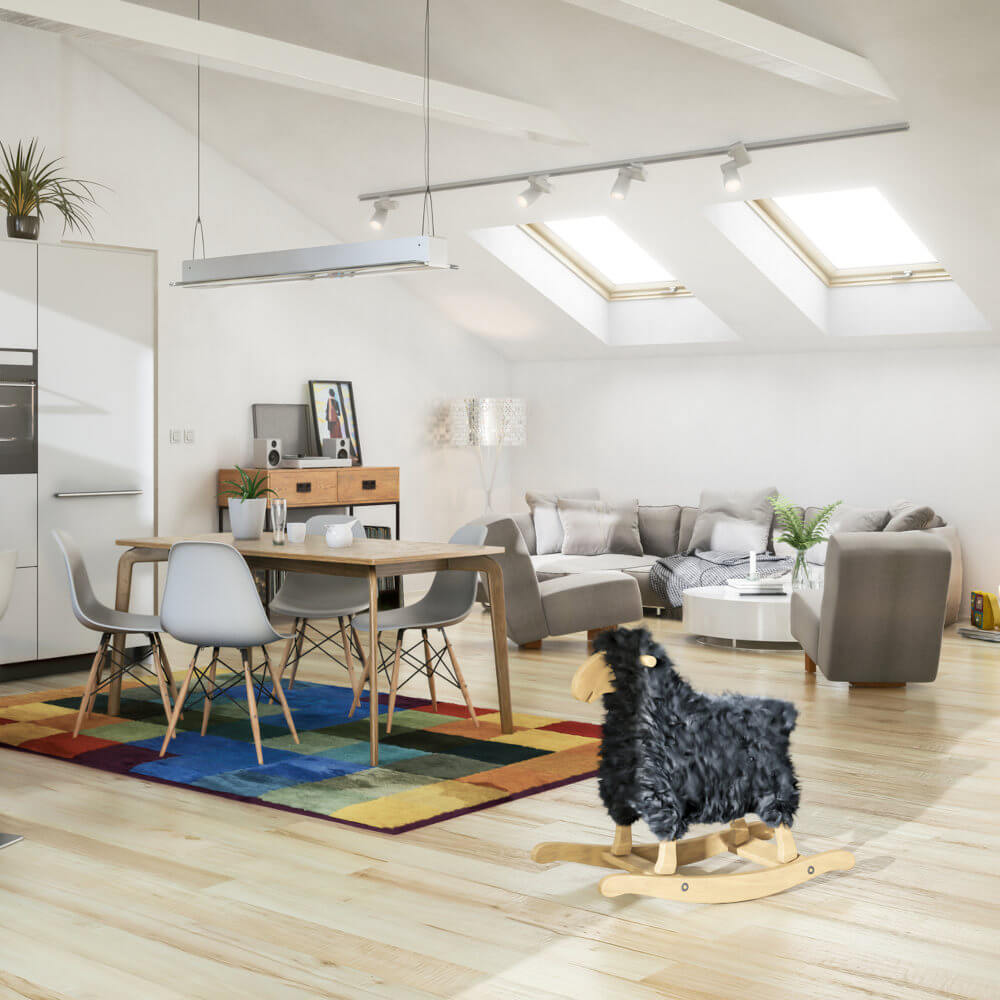 Ventanas de techo de madera Roto R8