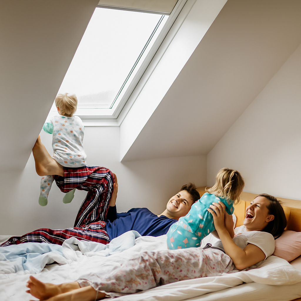 Ventana de techo PVC casa familiar