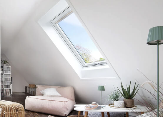 Ventana de techo Ropal 4/7 PVC rotacion